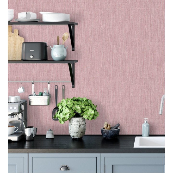 Papel pintado liso texturizado imitando al textil - Payton 680675