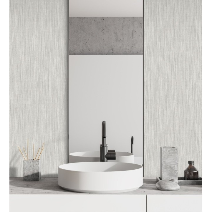 Papel pintado liso texturizado imitando al textil - Payton 680677