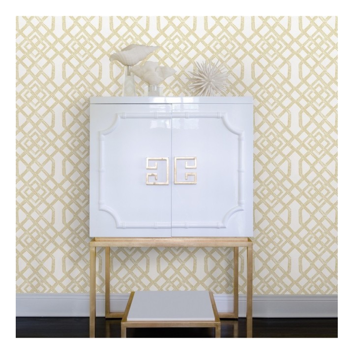 Papel pintado de celosías con dibujo geométrico estilo nórdico - Royal Wells 680689