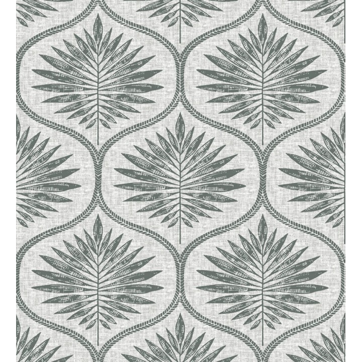 Papel pintado damasco con dibujo de hojas - Forest Ornaments 680700