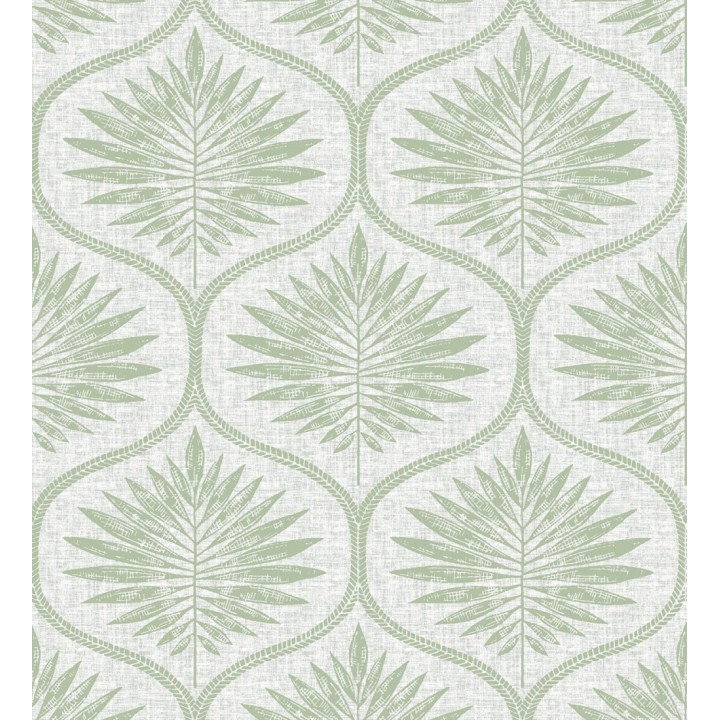 Papel pintado damasco con dibujo de hojas - Forest Ornaments 680701