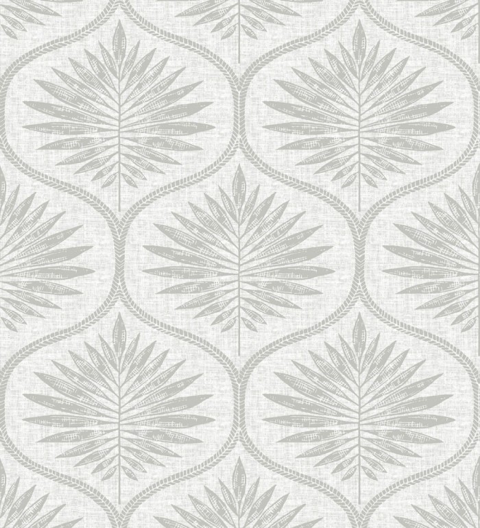 Papel pintado damasco con dibujo de hojas - Forest Ornaments 680702