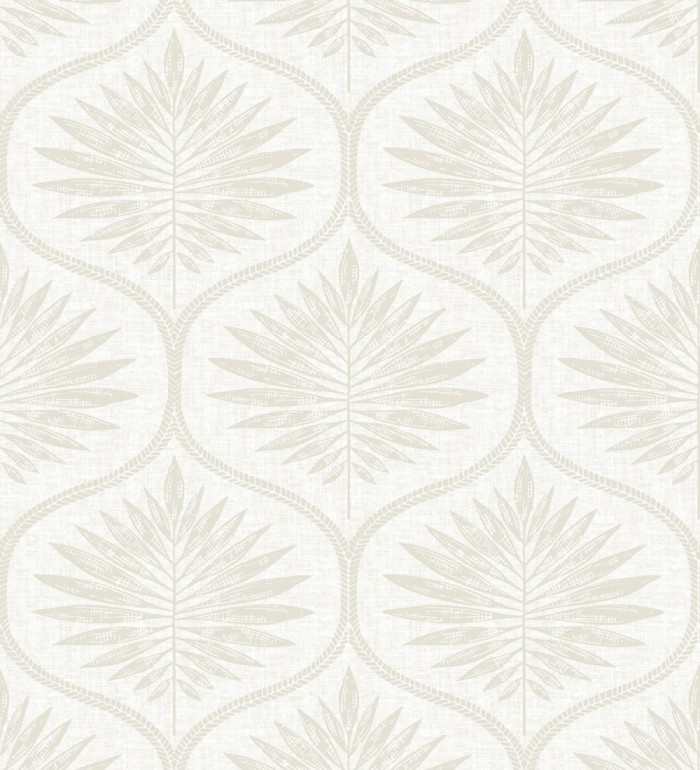 Papel pintado damasco con dibujo de hojas - Forest Ornaments 680704