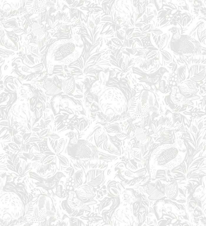 Papel pintado con conejos y animales de granja - Farm Garden 680705