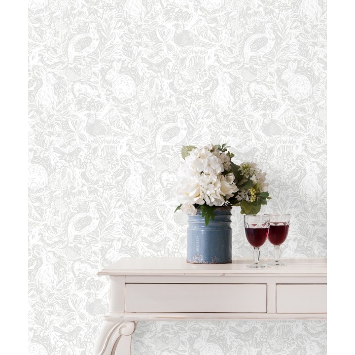 Papel pintado con conejos y animales de granja - Farm Garden 680705