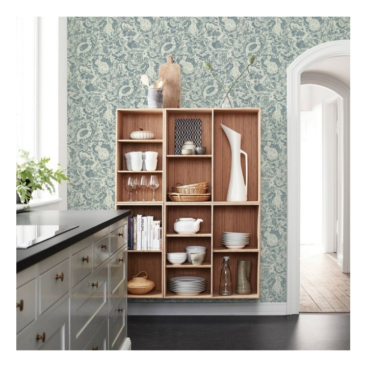 Papel pintado con conejos y animales de granja - Farm Garden 680708