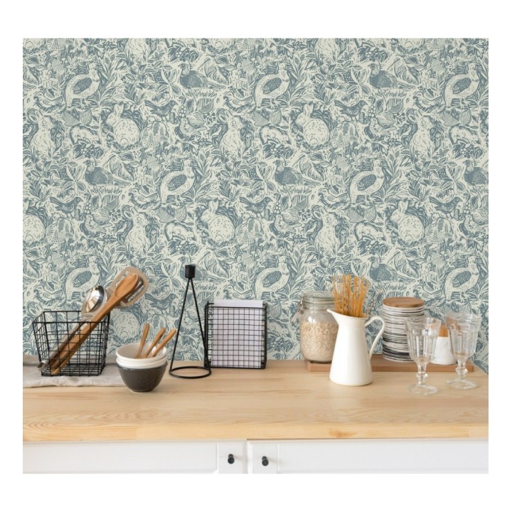 Papel pintado con conejos y animales de granja - Farm Garden 680708