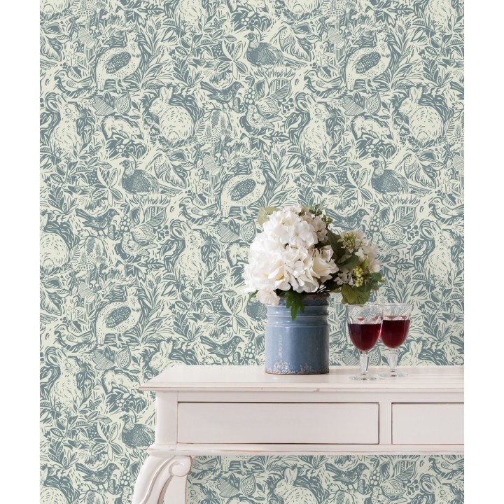 Papel pintado con conejos y animales de granja - Farm Garden 680708