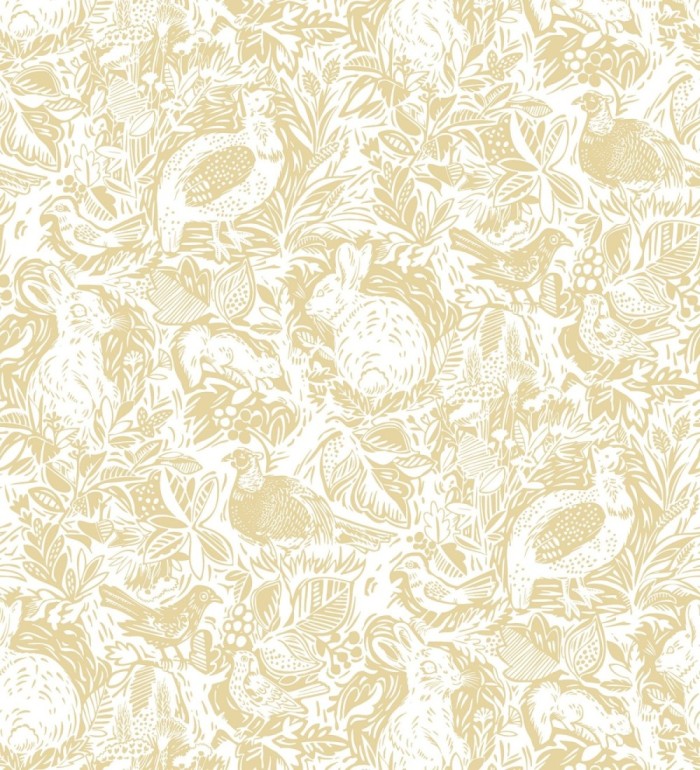 Papel pintado con conejos y animales de granja - Farm Garden 680709