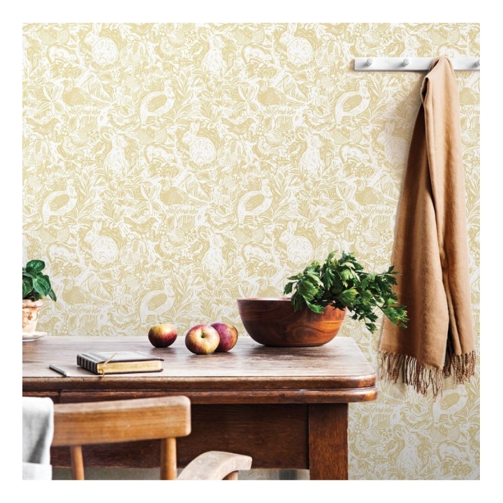 Papel pintado con conejos y animales de granja - Farm Garden 680709