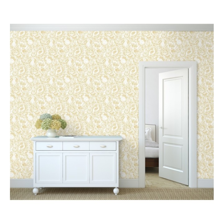 Papel pintado con conejos y animales de granja - Farm Garden 680709