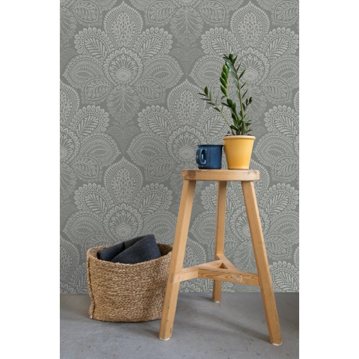 Papel pintado de flores grandes estilo hindú - Cardiff Flowers 680710