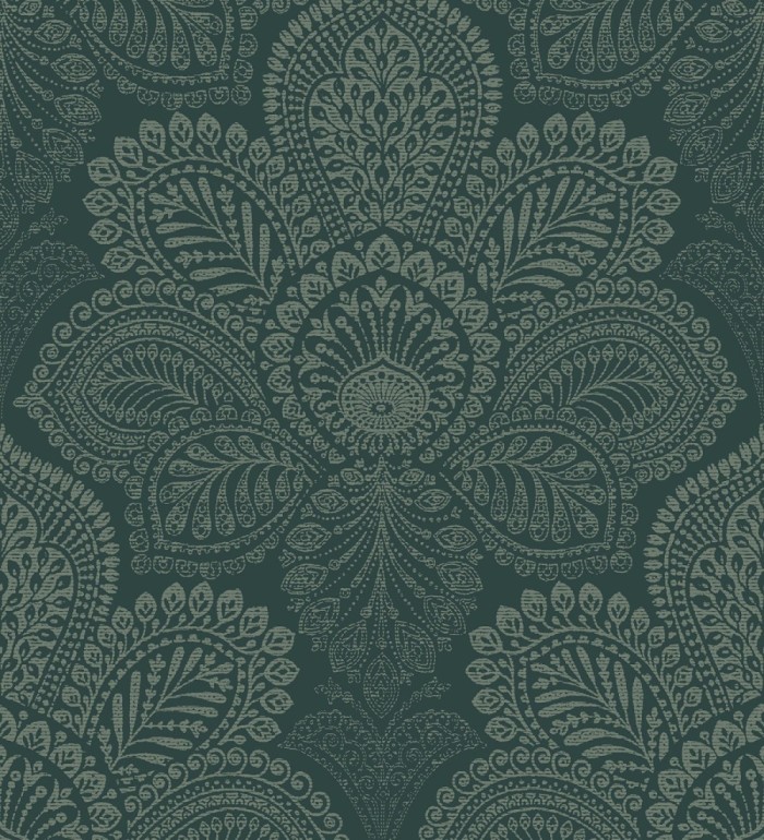 Papel pintado de flores grandes estilo hindú - Cardiff Flowers 680711