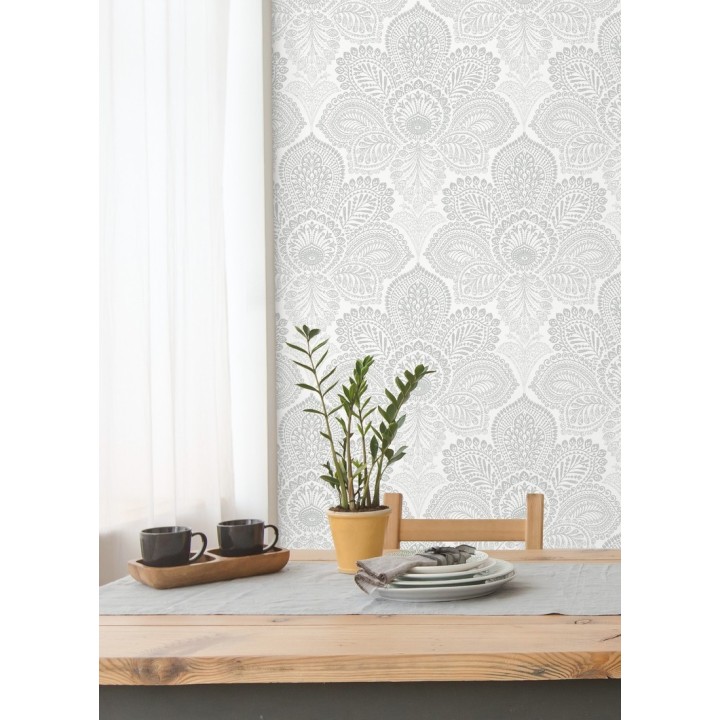 Papel pintado de flores grandes estilo hindú - Cardiff Flowers 680712