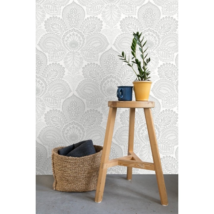 Papel pintado de flores grandes estilo hindú - Cardiff Flowers 680712