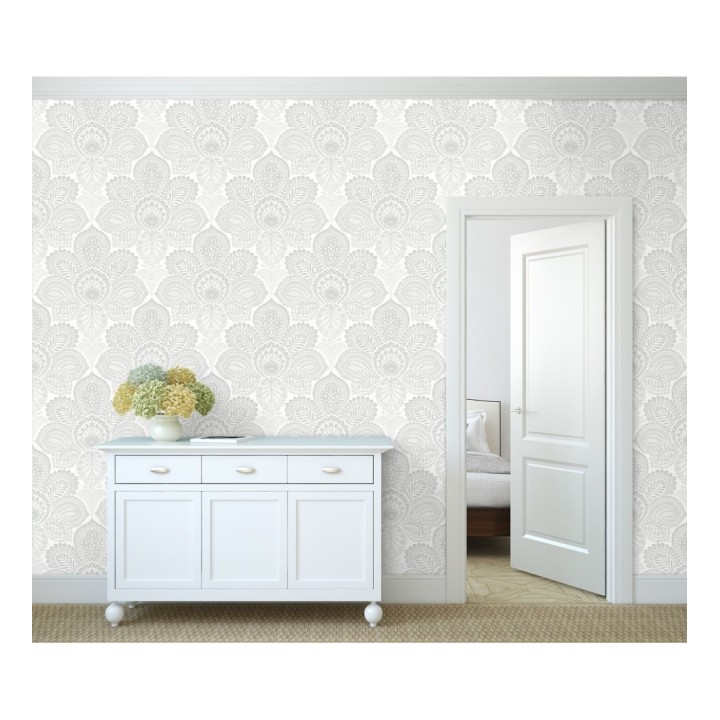 Papel pintado de flores grandes estilo hindú - Cardiff Flowers 680712