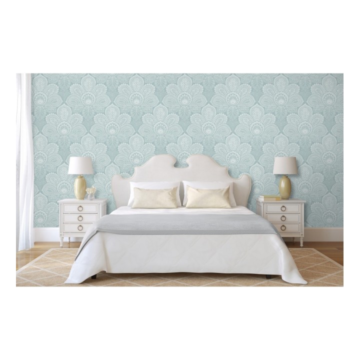 Papel pintado de flores grandes estilo hindú - Cardiff Flowers 680713