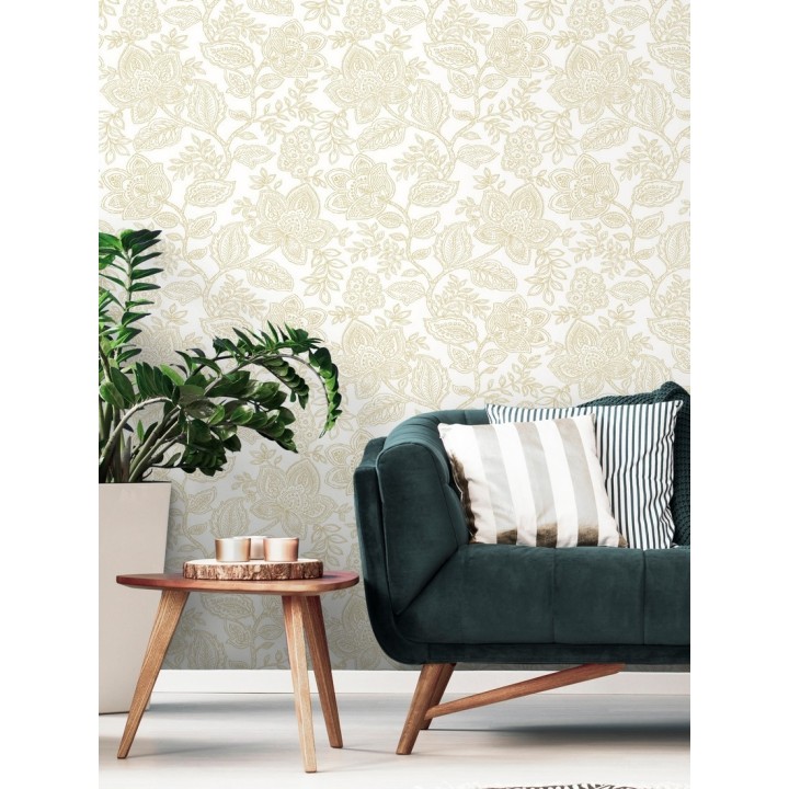 Papel pintado de flores dibujadas con estilo victoriano - Victorian Flowers 680714