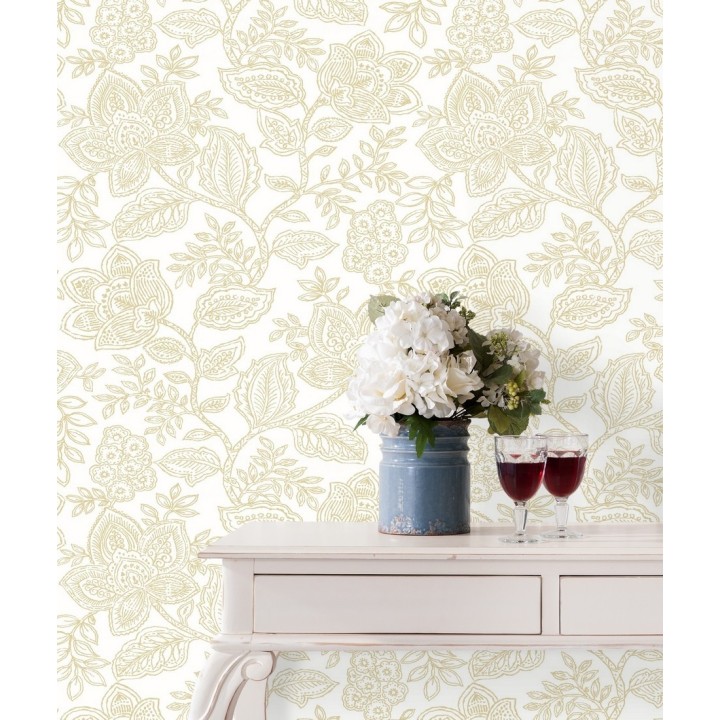 Papel pintado de flores dibujadas con estilo victoriano - Victorian Flowers 680714