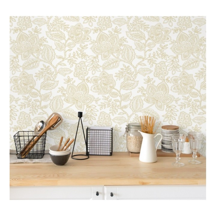 Papel pintado de flores dibujadas con estilo victoriano - Victorian Flowers 680714