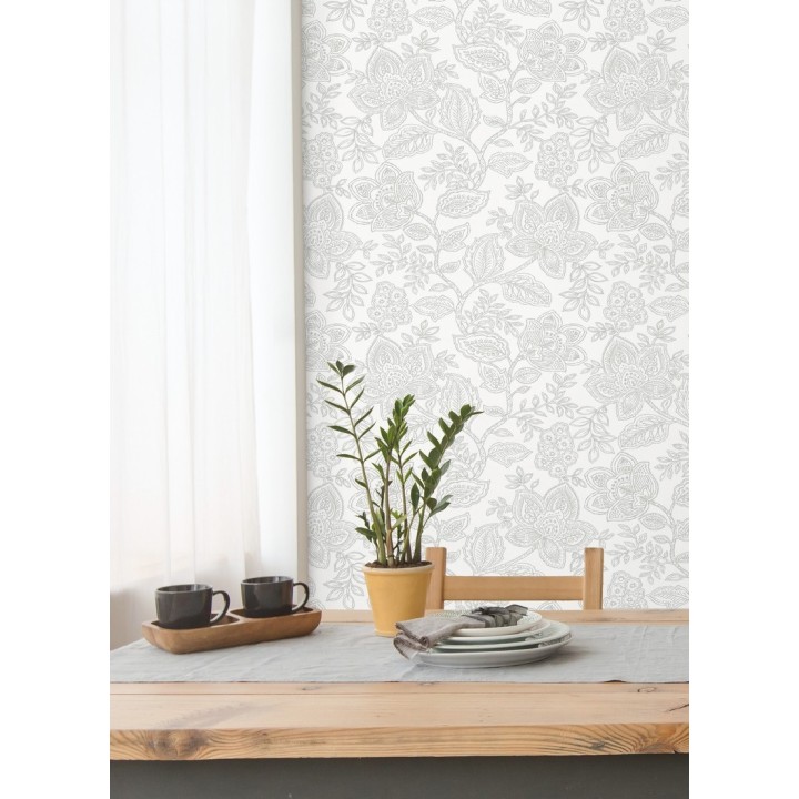 Papel pintado de flores dibujadas con estilo victoriano - Victorian Flowers 680715