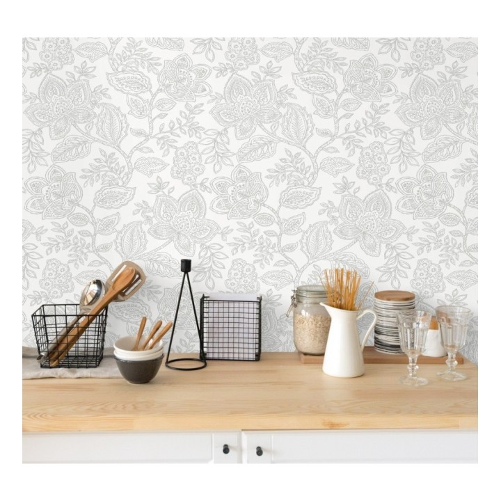 Papel pintado de flores dibujadas con estilo victoriano - Victorian Flowers 680715