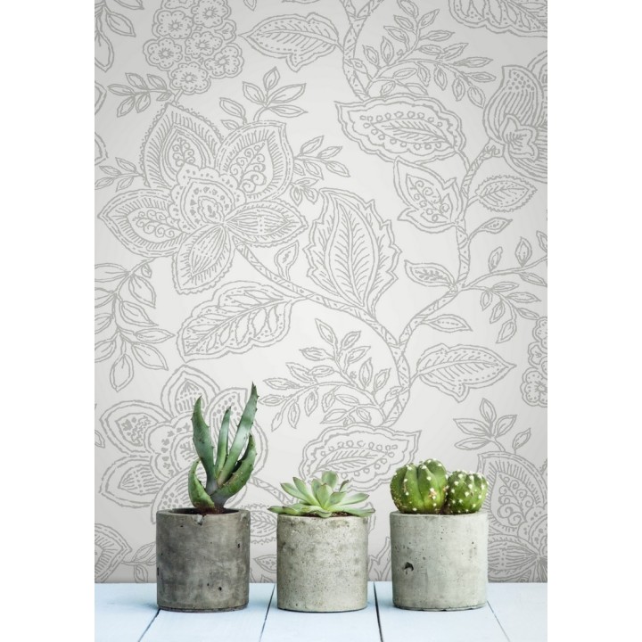 Papel pintado de flores dibujadas con estilo victoriano - Victorian Flowers 680715