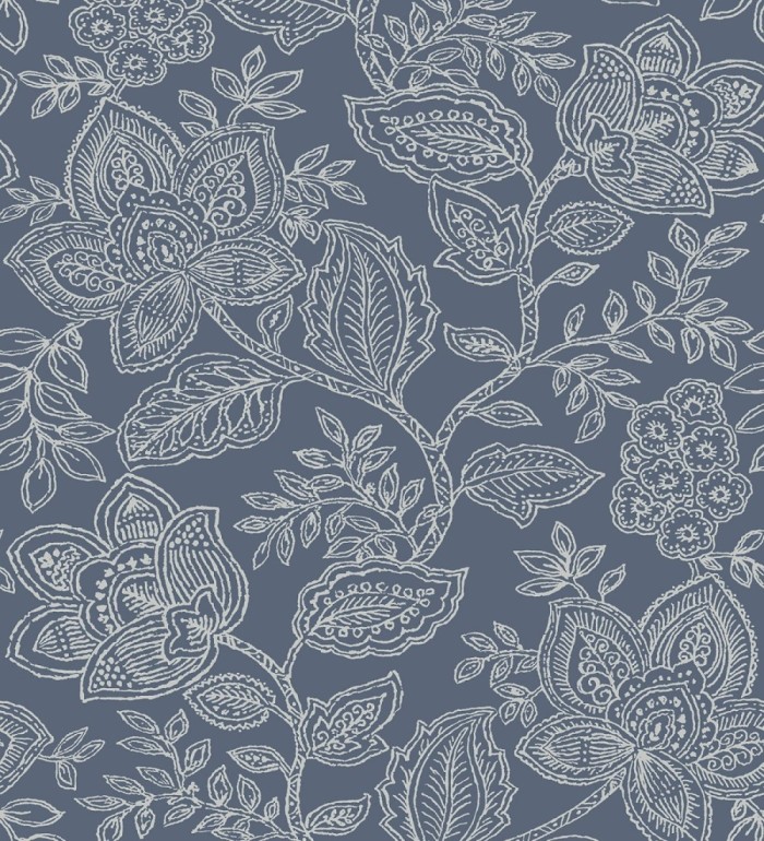 Papel pintado de flores dibujadas con estilo victoriano - Victorian Flowers 680716