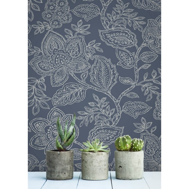 Papel pintado de flores dibujadas con estilo victoriano - Victorian Flowers 680716