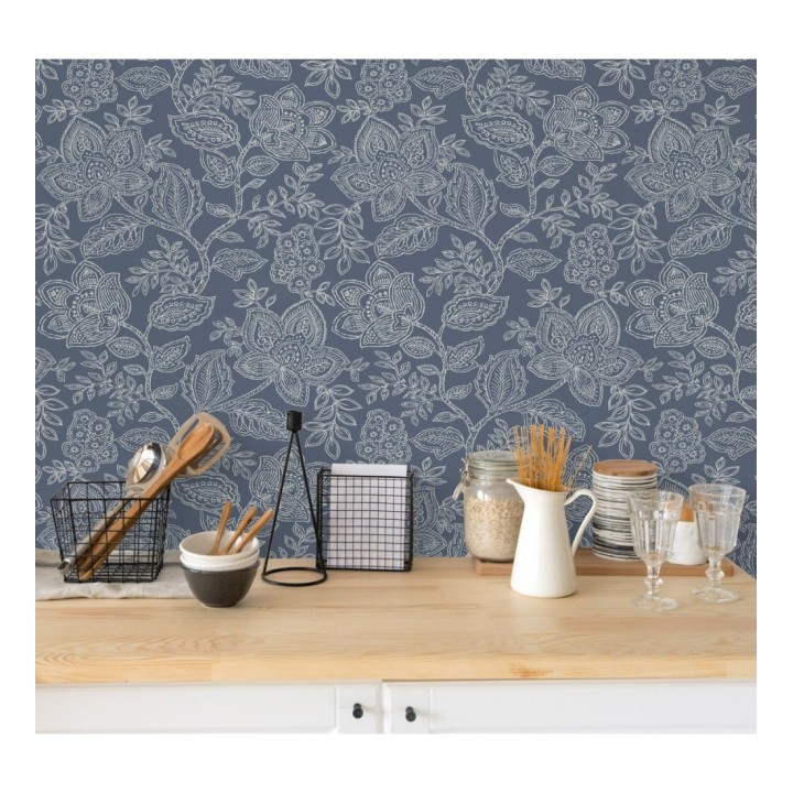 Papel pintado de flores dibujadas con estilo victoriano - Victorian Flowers 680716