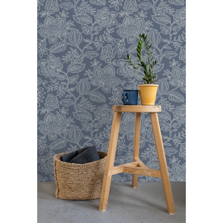 Papel pintado de flores dibujadas con estilo victoriano - Victorian Flowers 680716