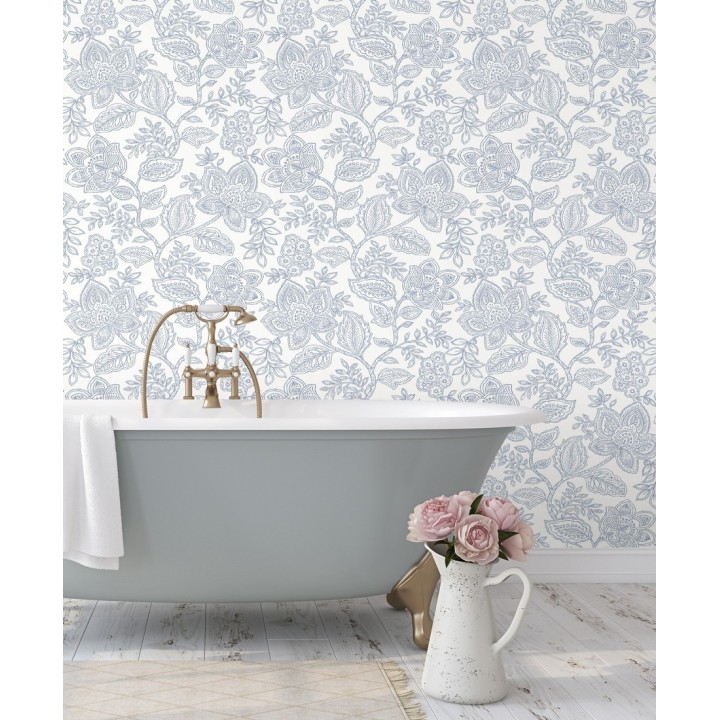 Papel pintado de flores dibujadas con estilo victoriano - Victorian Flowers 680717