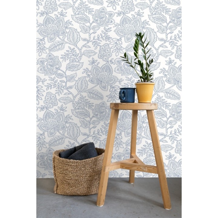 Papel pintado de flores dibujadas con estilo victoriano - Victorian Flowers 680717