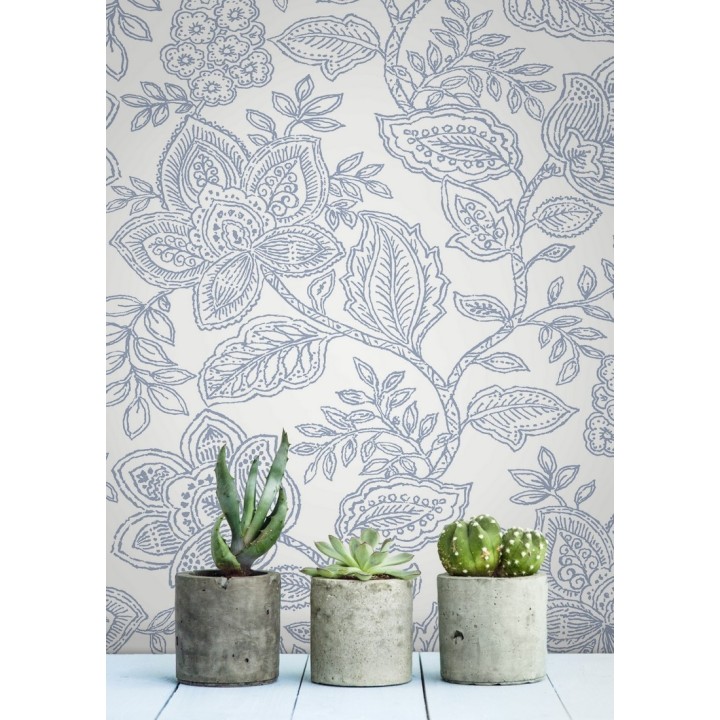 Papel pintado de flores dibujadas con estilo victoriano - Victorian Flowers 680717