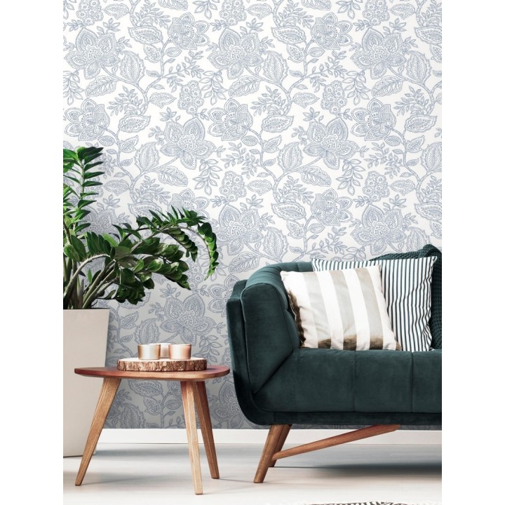 Papel pintado de flores dibujadas con estilo victoriano - Victorian Flowers 680717