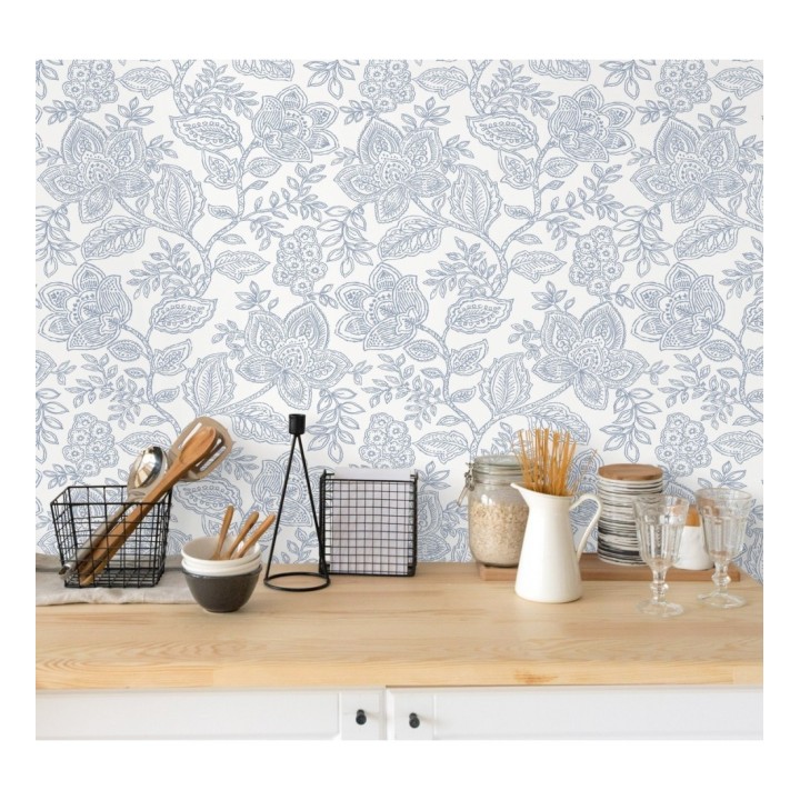 Papel pintado de flores dibujadas con estilo victoriano - Victorian Flowers 680717