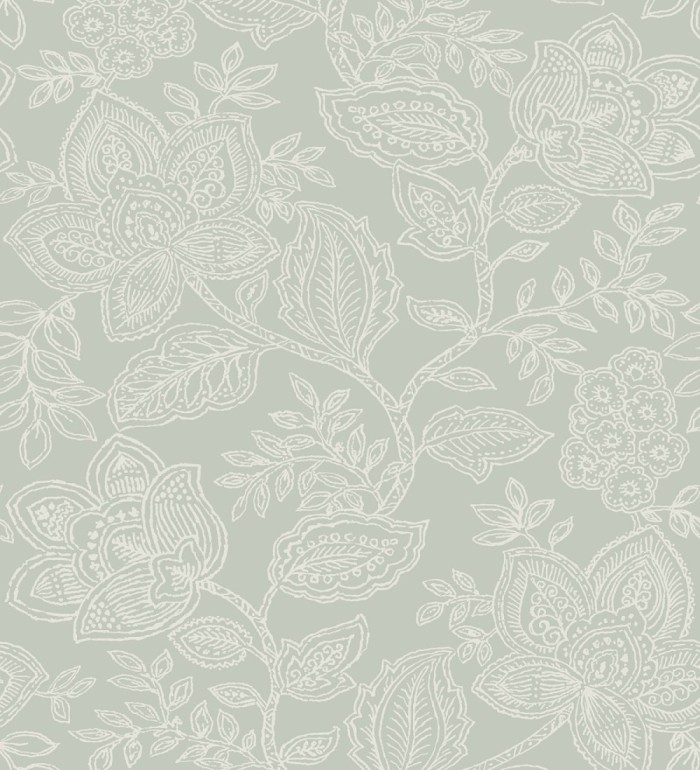 Papel pintado de flores dibujadas con estilo victoriano - Victorian Flowers 680718