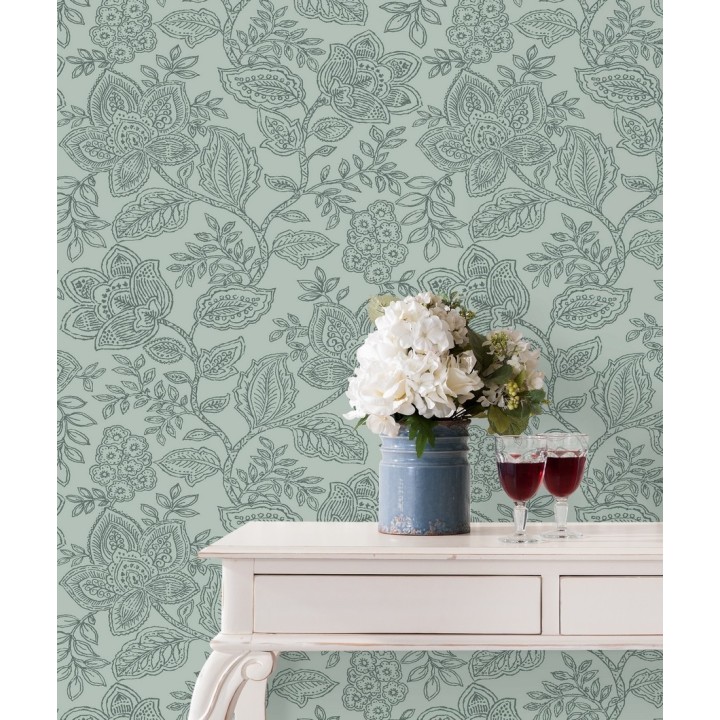 Papel pintado de flores dibujadas con estilo victoriano - Victorian Flowers 680719