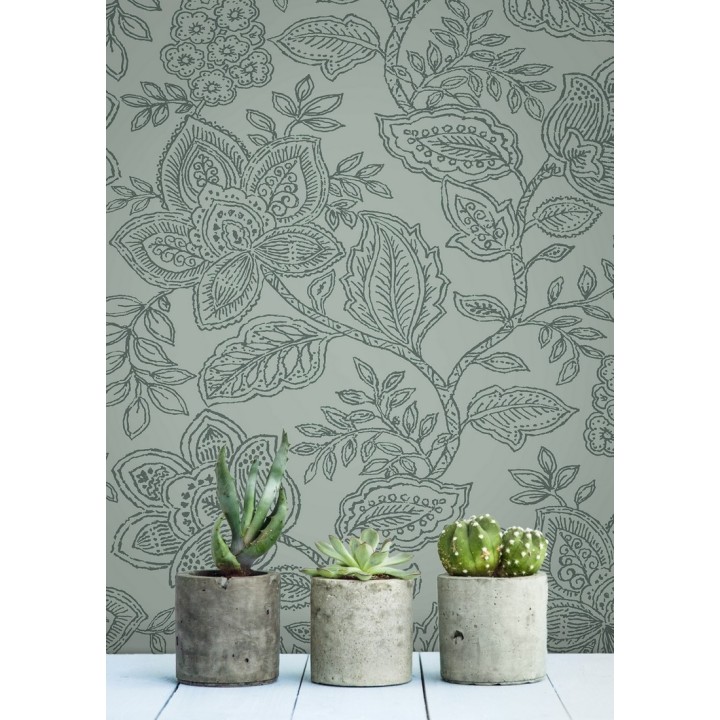 Papel pintado de flores dibujadas con estilo victoriano - Victorian Flowers 680719