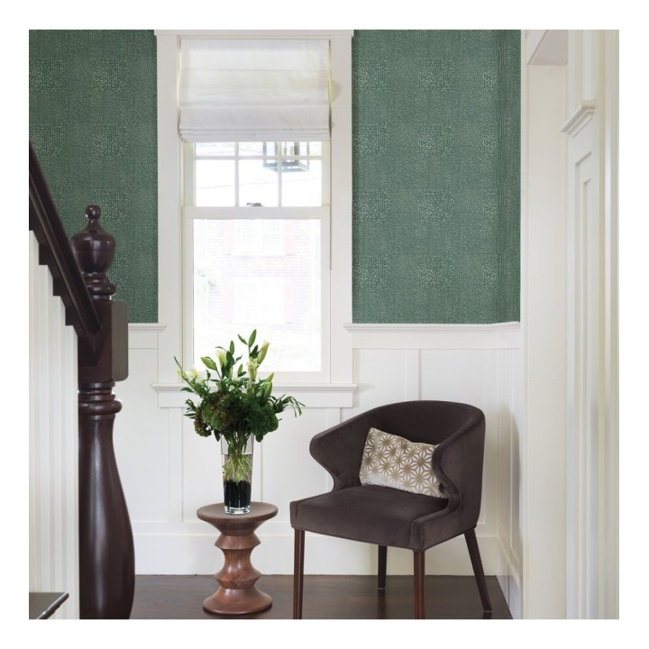 Papel pintado moderno con puntos formado cuadros - Reynolds 680721