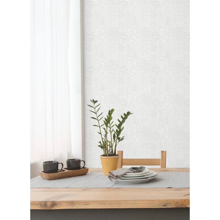 Papel pintado moderno con puntos formado cuadros - Reynolds 680723