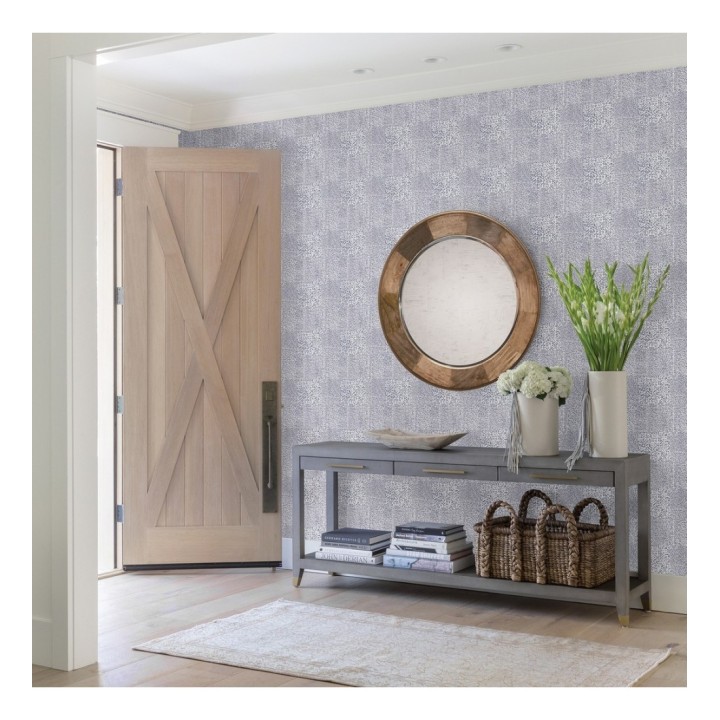 Papel pintado moderno con puntos formado cuadros - Reynolds 680724