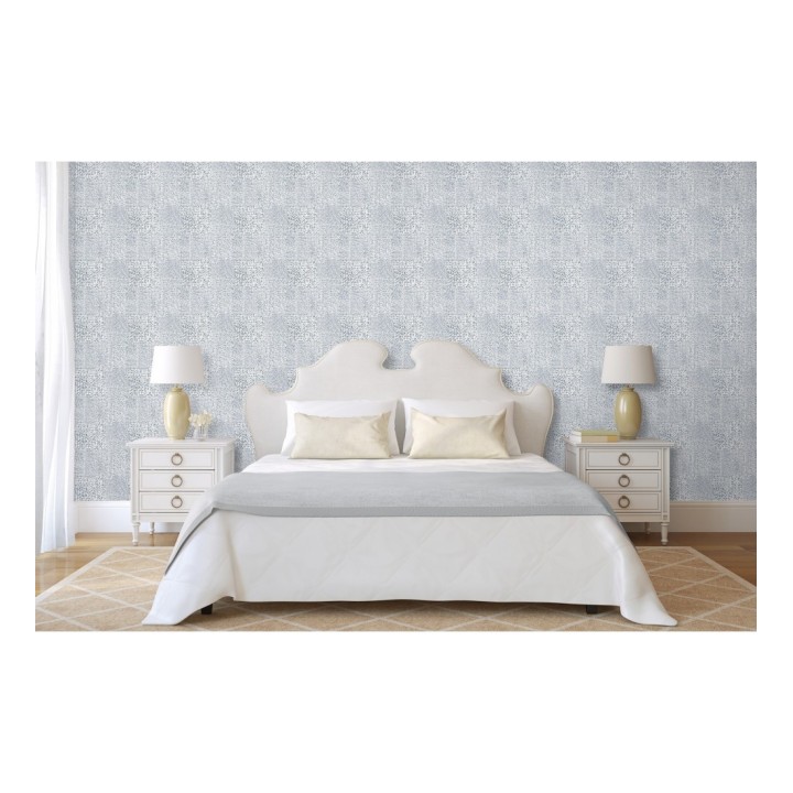 Papel pintado moderno con puntos formado cuadros - Reynolds 680724