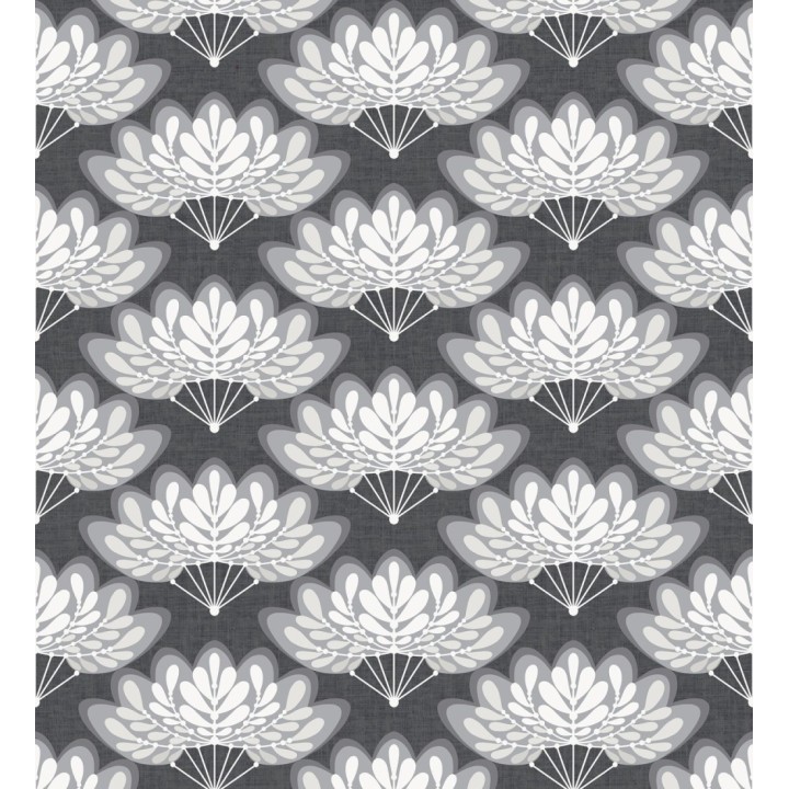 Papel pintado ramilletes de hojas estilo retro - Oliver Garden 680738