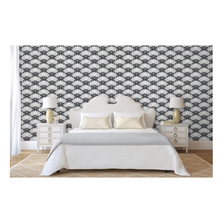 Papel pintado ramilletes de hojas estilo retro - Oliver Garden 680738