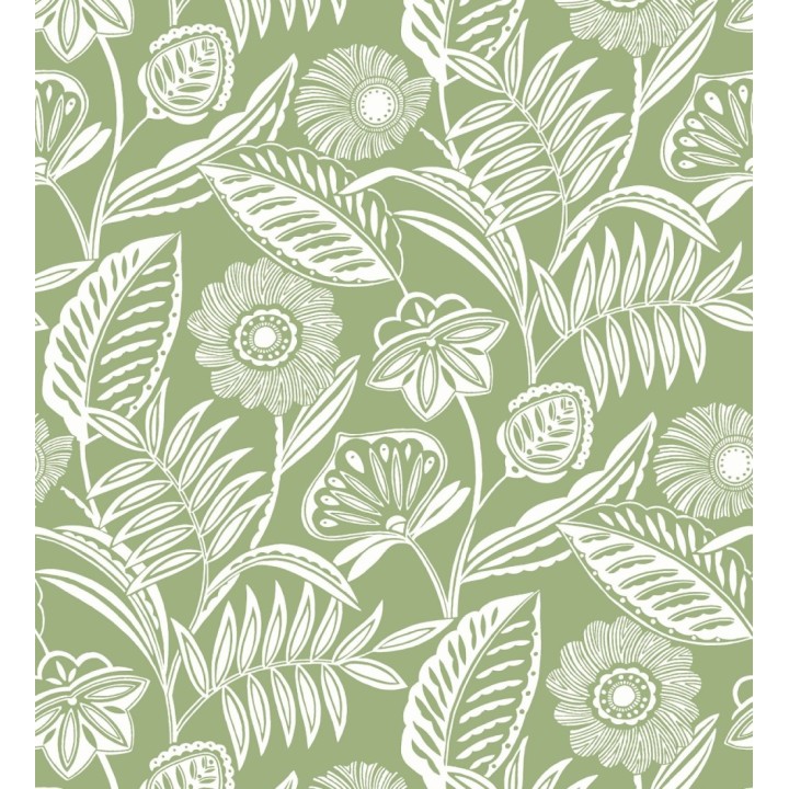 Papel pintado de flores modernas con colores tropicales - Beach Garden 680747