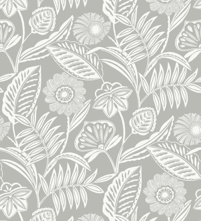 Papel pintado de flores modernas con colores tropicales - Beach Garden 680748