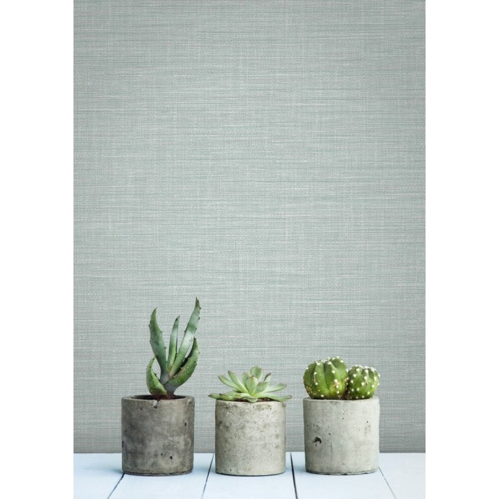 Papel pintado imitación fibra vegetal entretejida con bambú - Portland House 680760