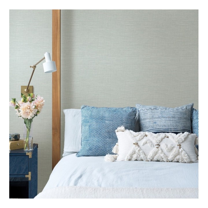 Papel pintado imitación fibra vegetal entretejida con bambú - Portland House 680760