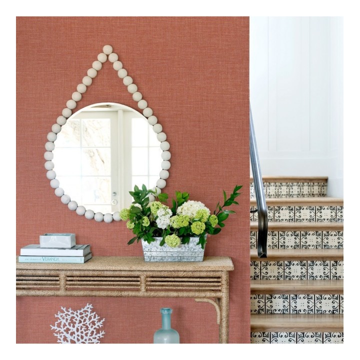 Papel pintado liso con textura textil - Bucarest 680762